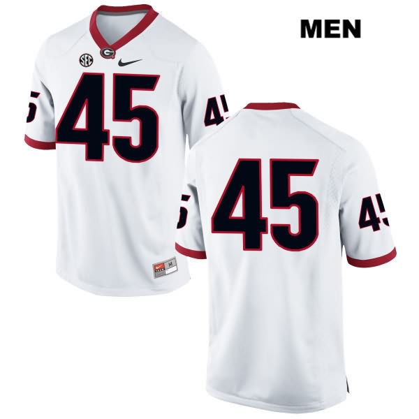 Georgia Bulldogs Men's Luke Ford #45 NCAA No Name Authentic White Nike Stitched College Football Jersey EYG1256OO